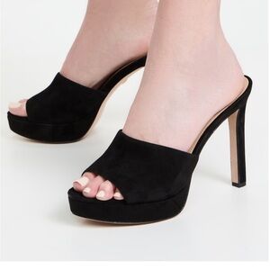 NWOT Veronica Beard Dali slip on platform high heel pumps